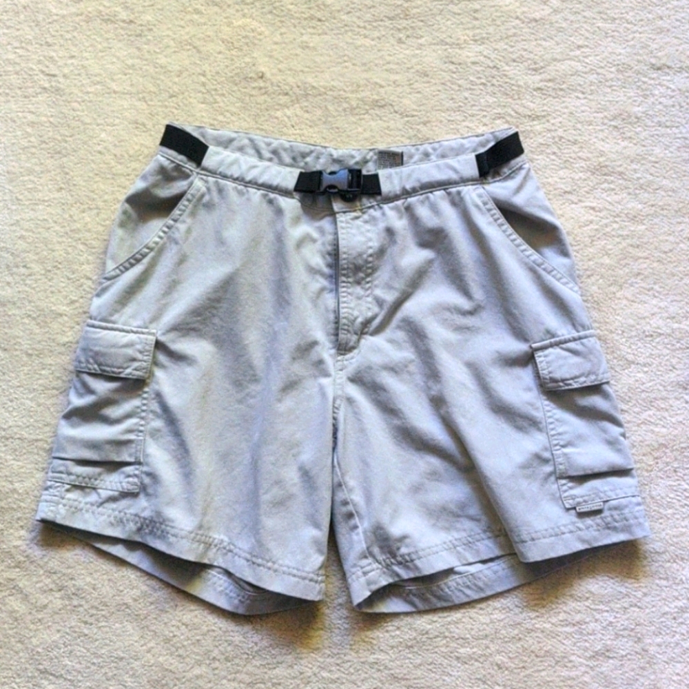 Khaki White Sierra Shorts